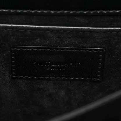 Saint Laurent Calfskin Medium Monogram Monochrome Sunset Black 6 of 7