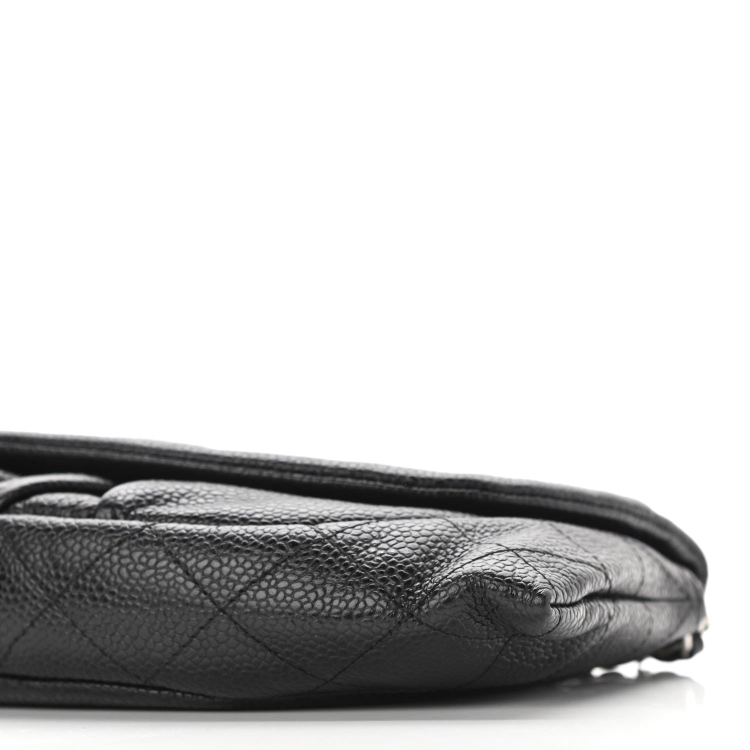 Chanel Caviar Half Moon Wallet On Chain WOC Black 22 of 22