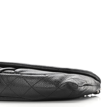 Chanel Caviar Half Moon Wallet On Chain WOC Black 22 of 22