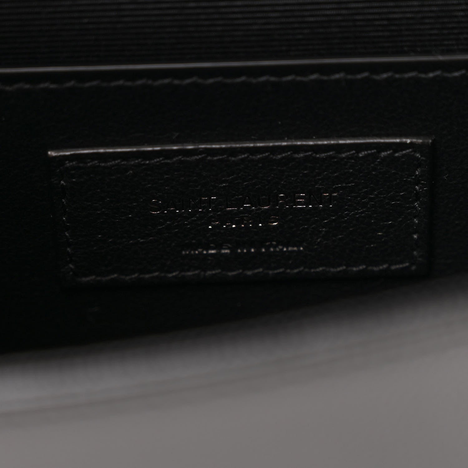 Saint Laurent Grain De Poudre Small Monogram Monochrome Kate Satchel Black 6 of 10