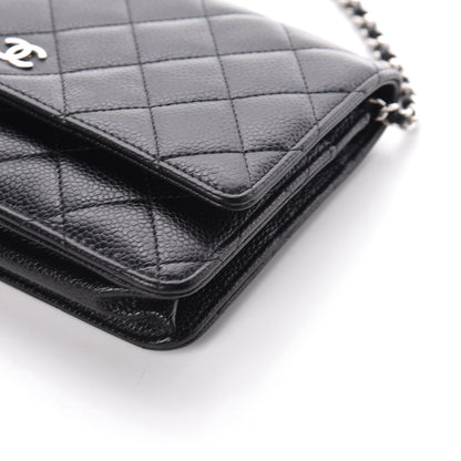 Chanel Caviar Quilted Wallet On Chain WOC Black 10 of 11