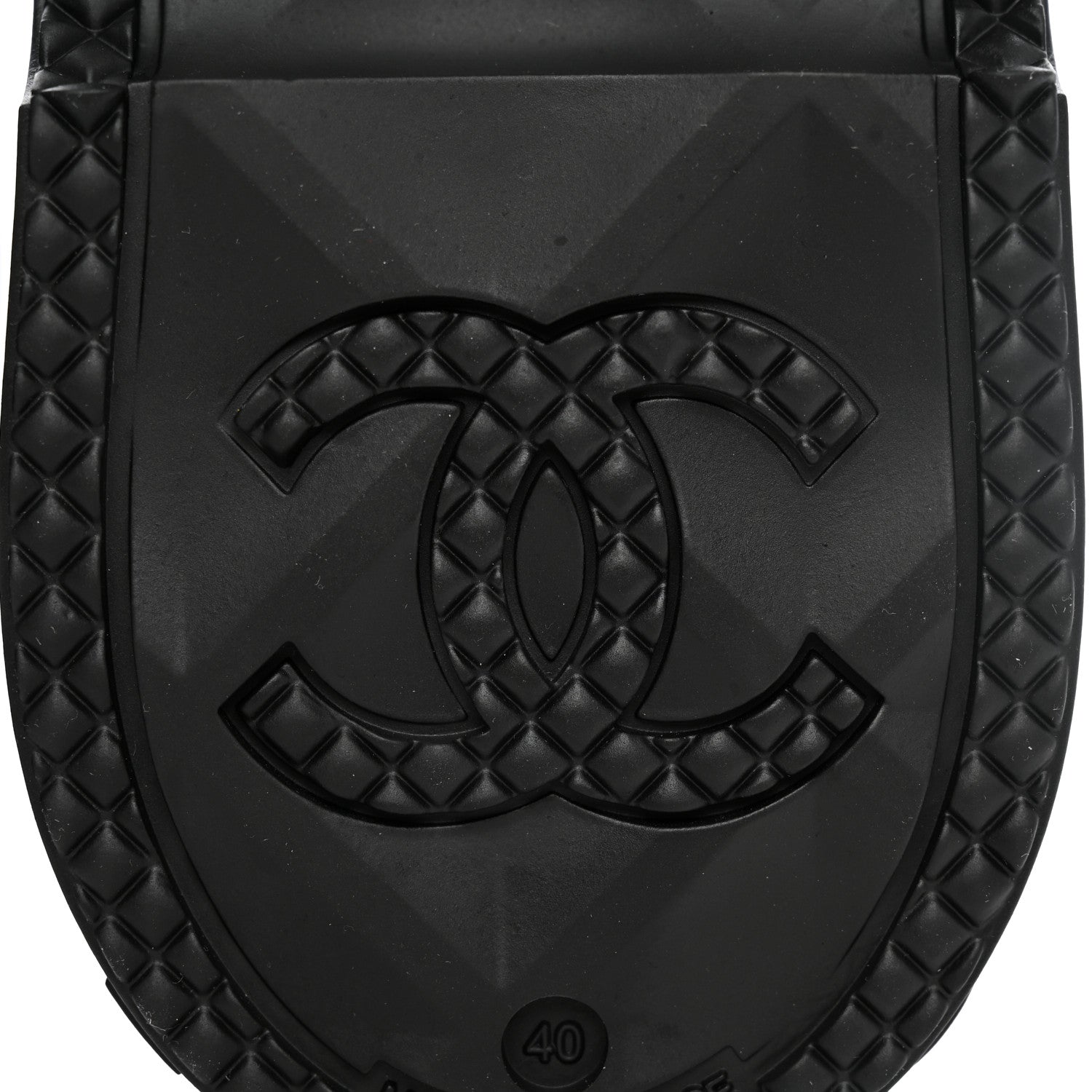 Chanel Caoutchouk CC High Boots 40 Black 6 of 15