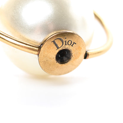 Christian Dior Pearl Dior Astre Lunaire Tribales Asymmetric Earrings Gold 4 of 4