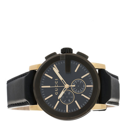Gucci PVD Stainless Steel Calfskin 44mm G-Chrono Quartz Watch Black 2 of 5