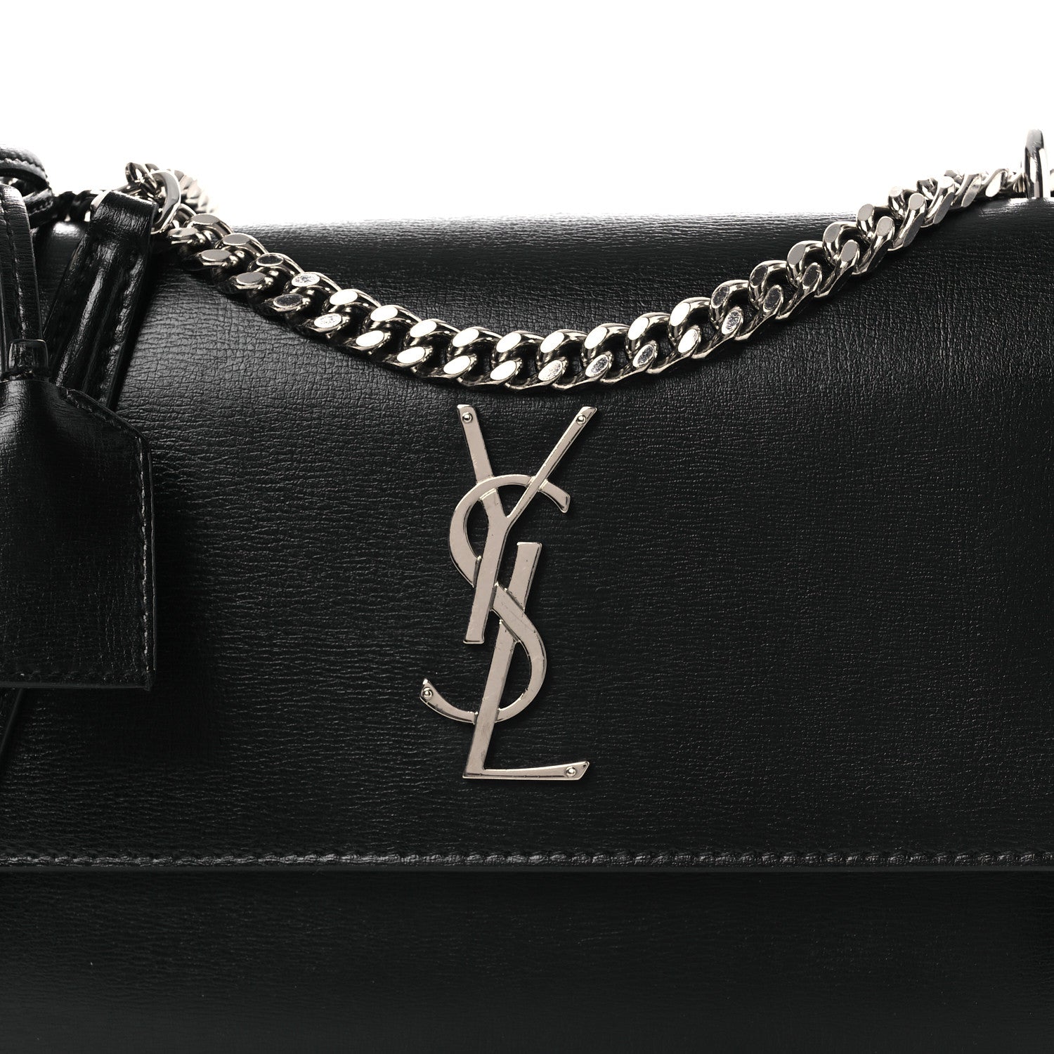 Saint Laurent Calfskin Medium Monogram Sunset Black Sunset Black 8 of 11