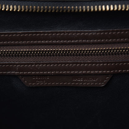 Celine Elephant Calfskin Mini Tri-Color Luggage Indigo 6 of 18