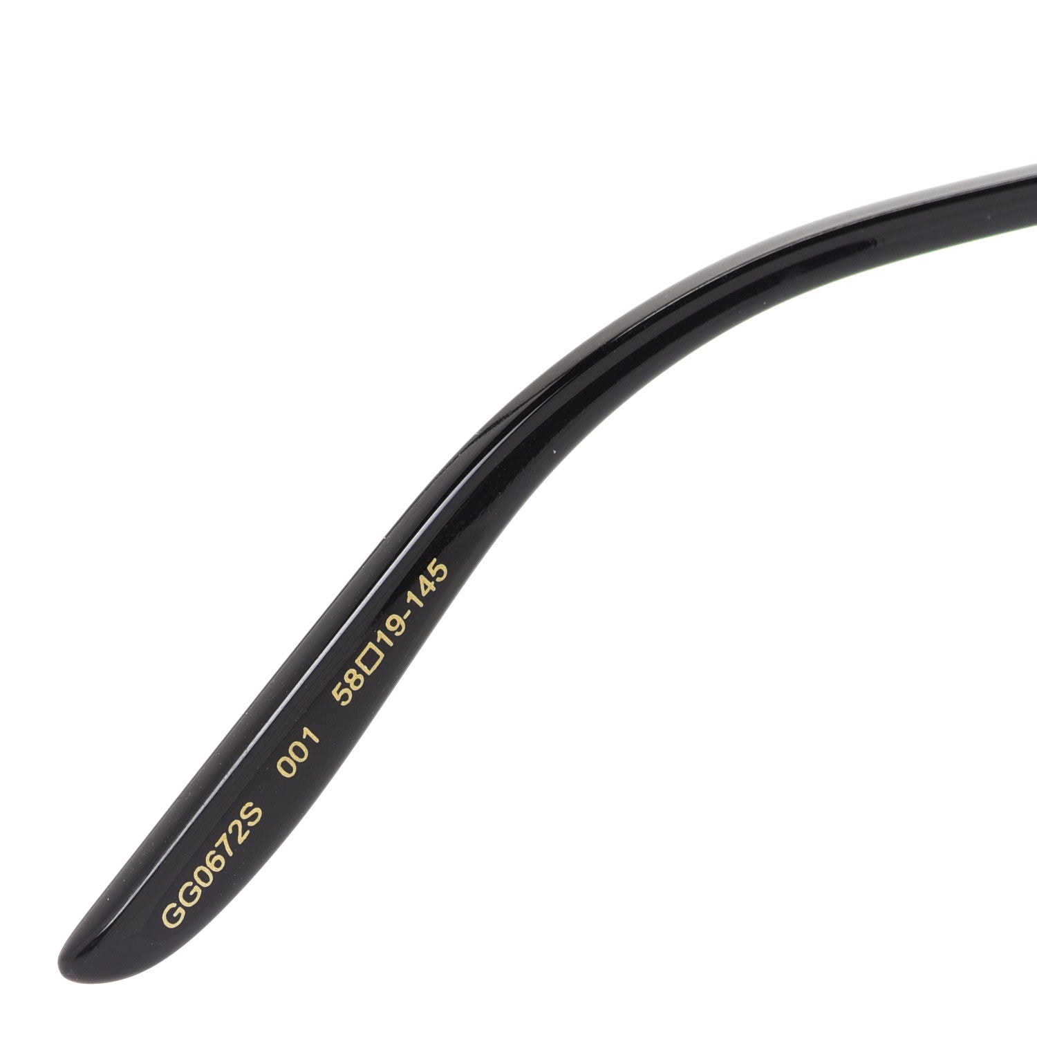 Gucci Metal Aviator Sunglasses GG0672S Black Gold 5 of 7