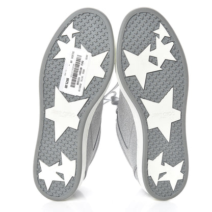 Jimmy Choo Glitter Miami Sneakers 38 Silver 7 of 11