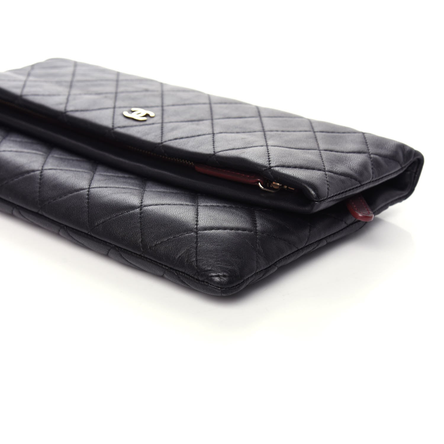 Chanel Lambskin Quilted CC Beauty Clutch Black 8 of 9
