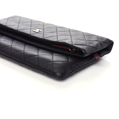 Chanel Lambskin Quilted CC Beauty Clutch Black 8 of 9