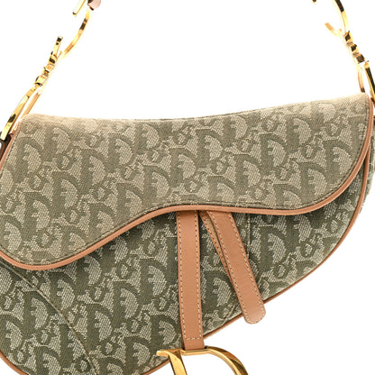 Christian Dior Monogram Saddle Bag Green 8 of 12