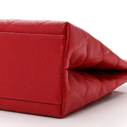 Chanel Caviar Shoulder Bag Red 10 of 13