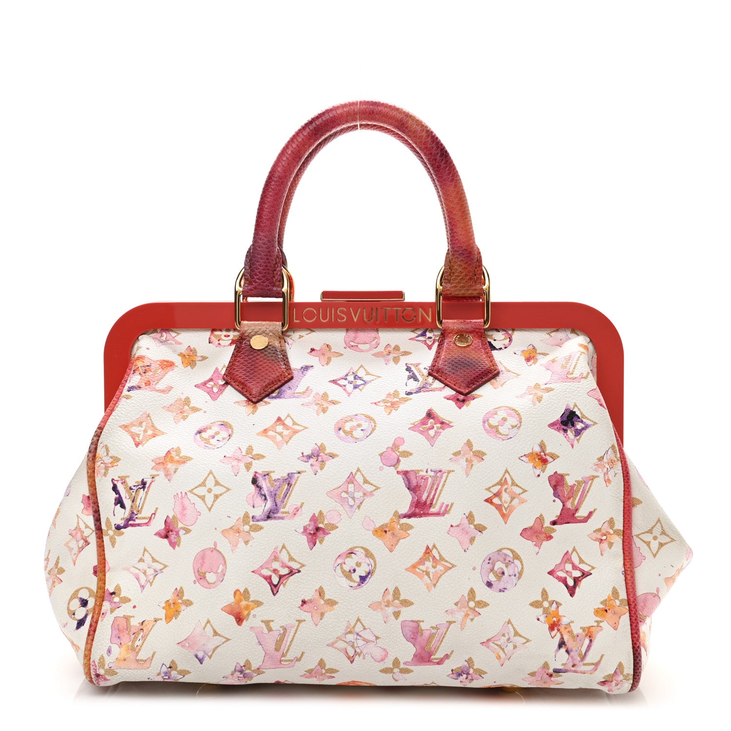 Louis Vuitton Watercolor Aquarelle Frame Speedy White 1 of 12