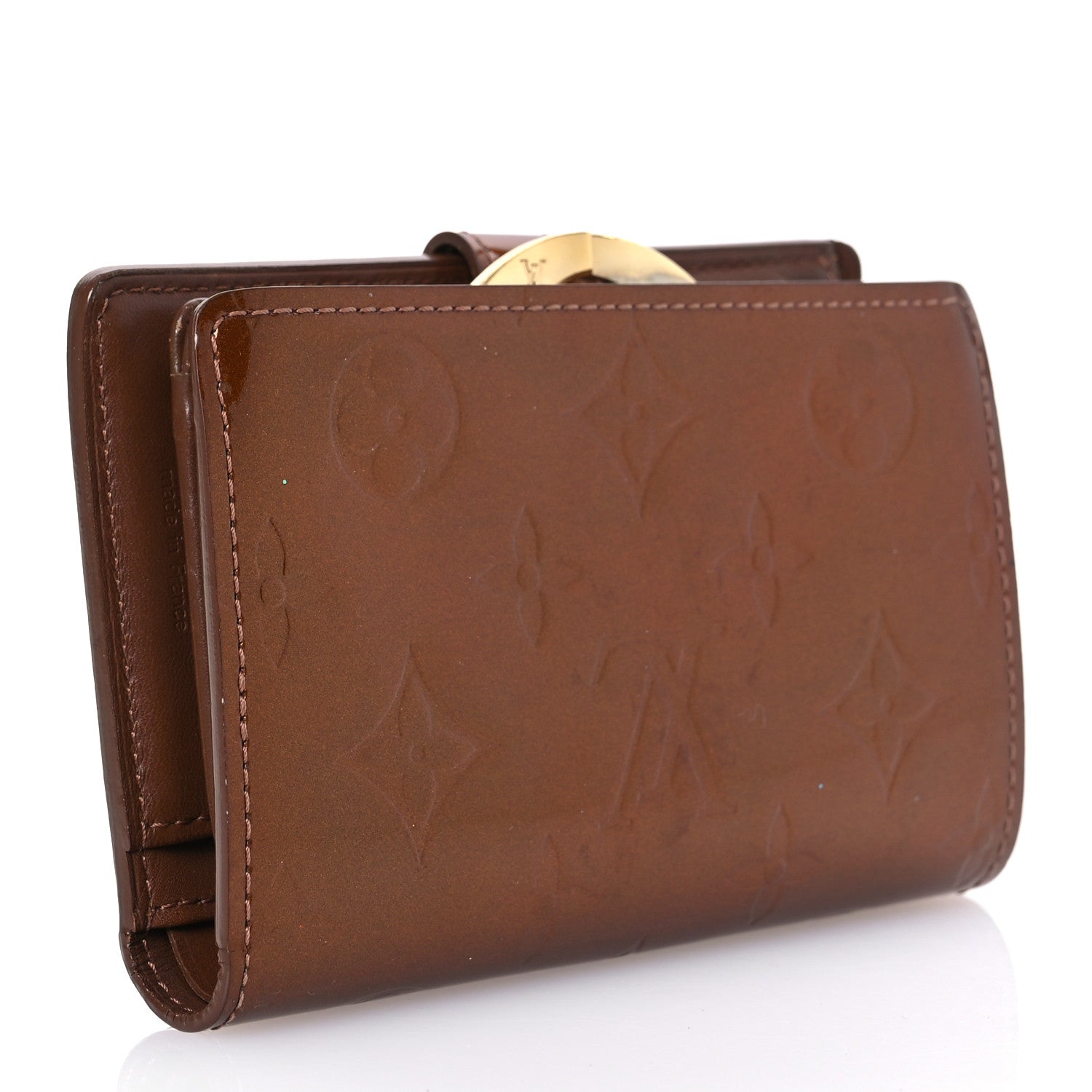 Louis Vuitton Vernis French Purse Wallet Bronze 3 of 13