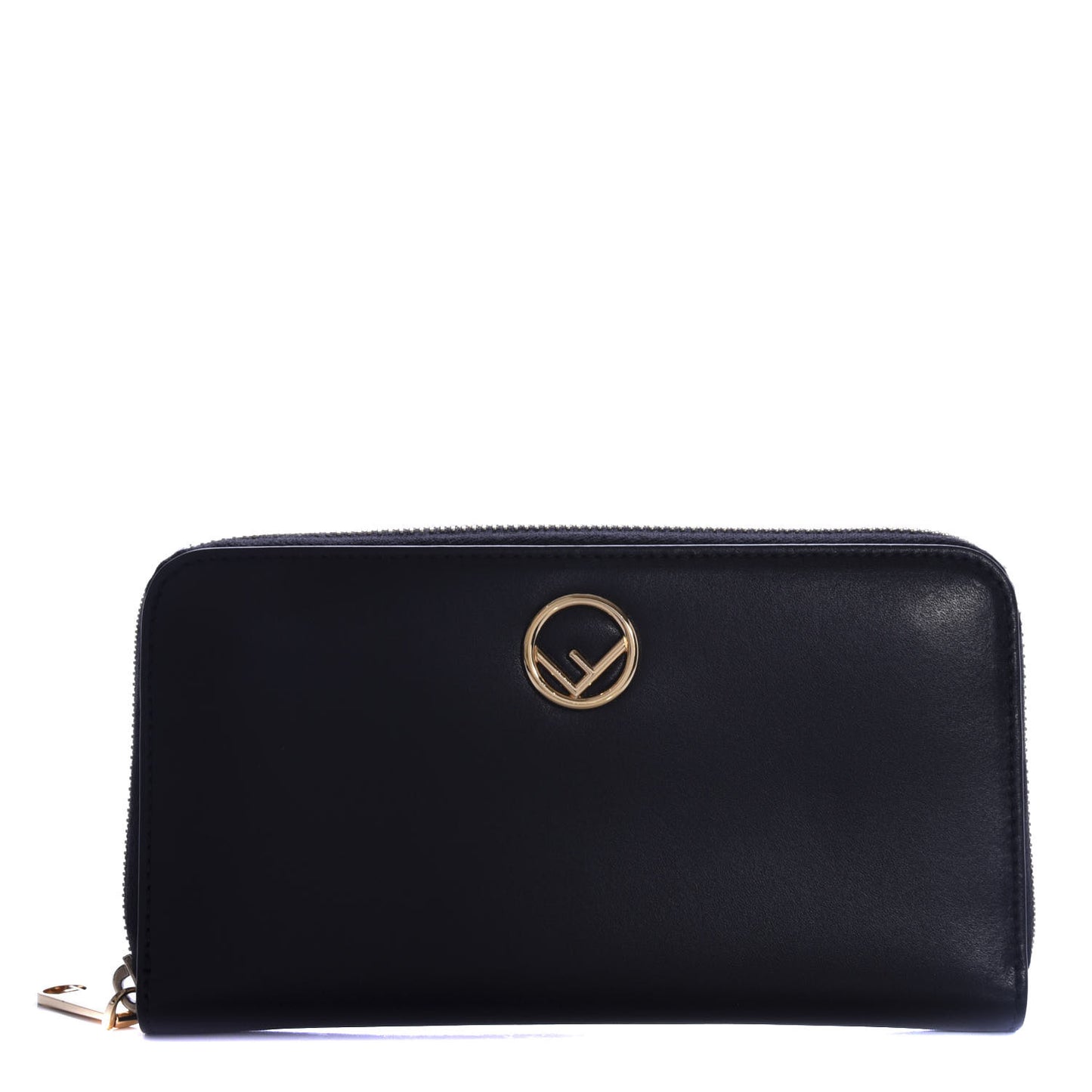 Vitello Liberty Lucido F is Fendi Zip Around Wallet Black