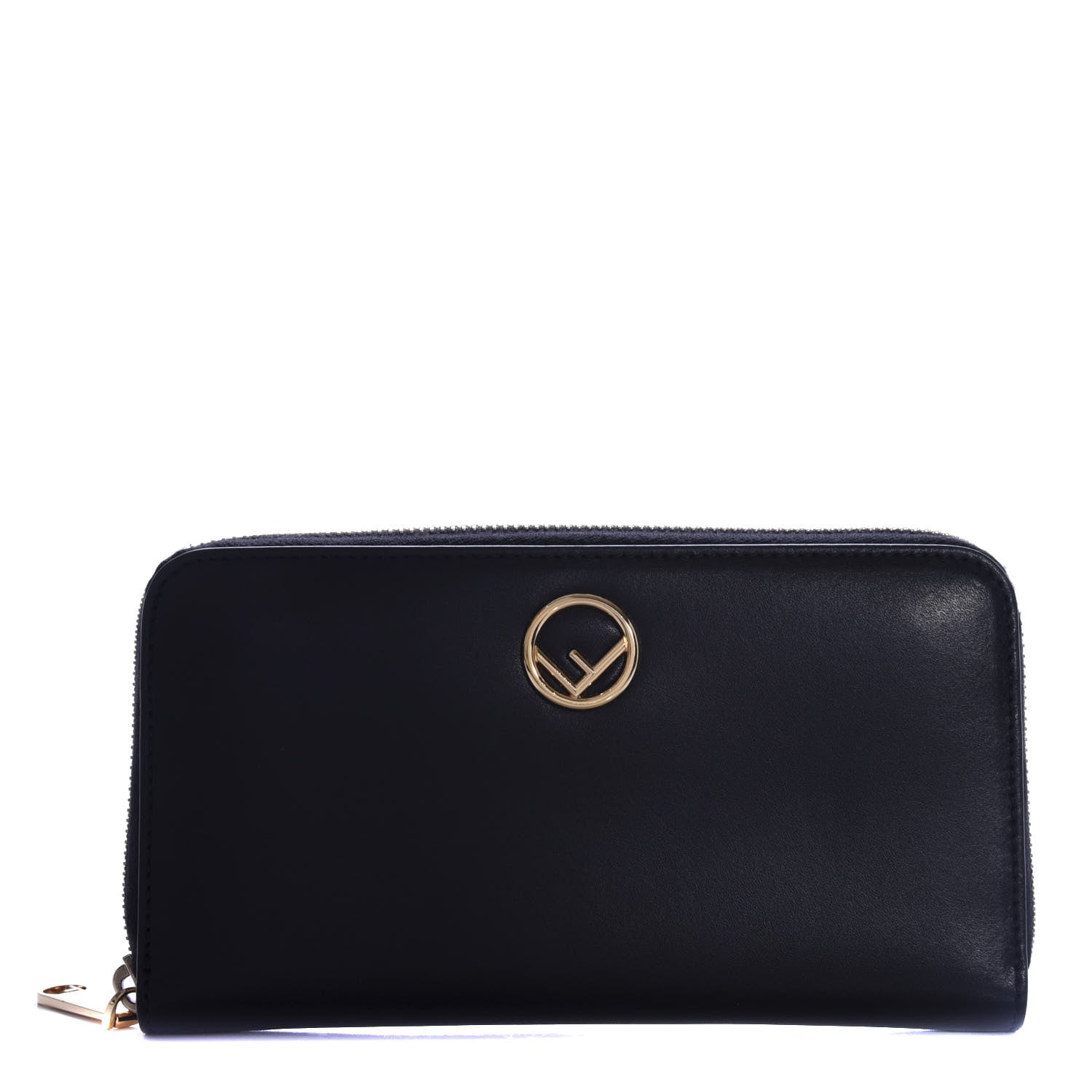 Fendi Vitello Liberty Lucido F is Fendi Zip Around Wallet Black 1 of 7