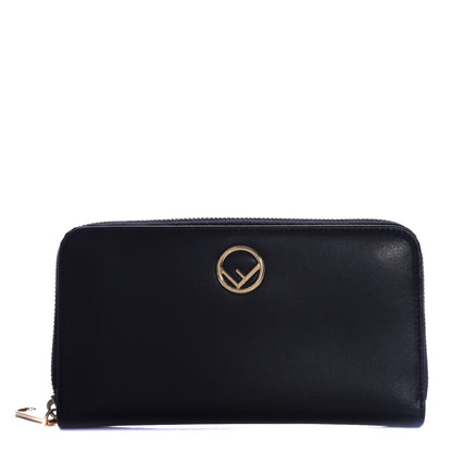 Fendi Vitello Liberty Lucido F is Fendi Zip Around Wallet Black 1 of 7