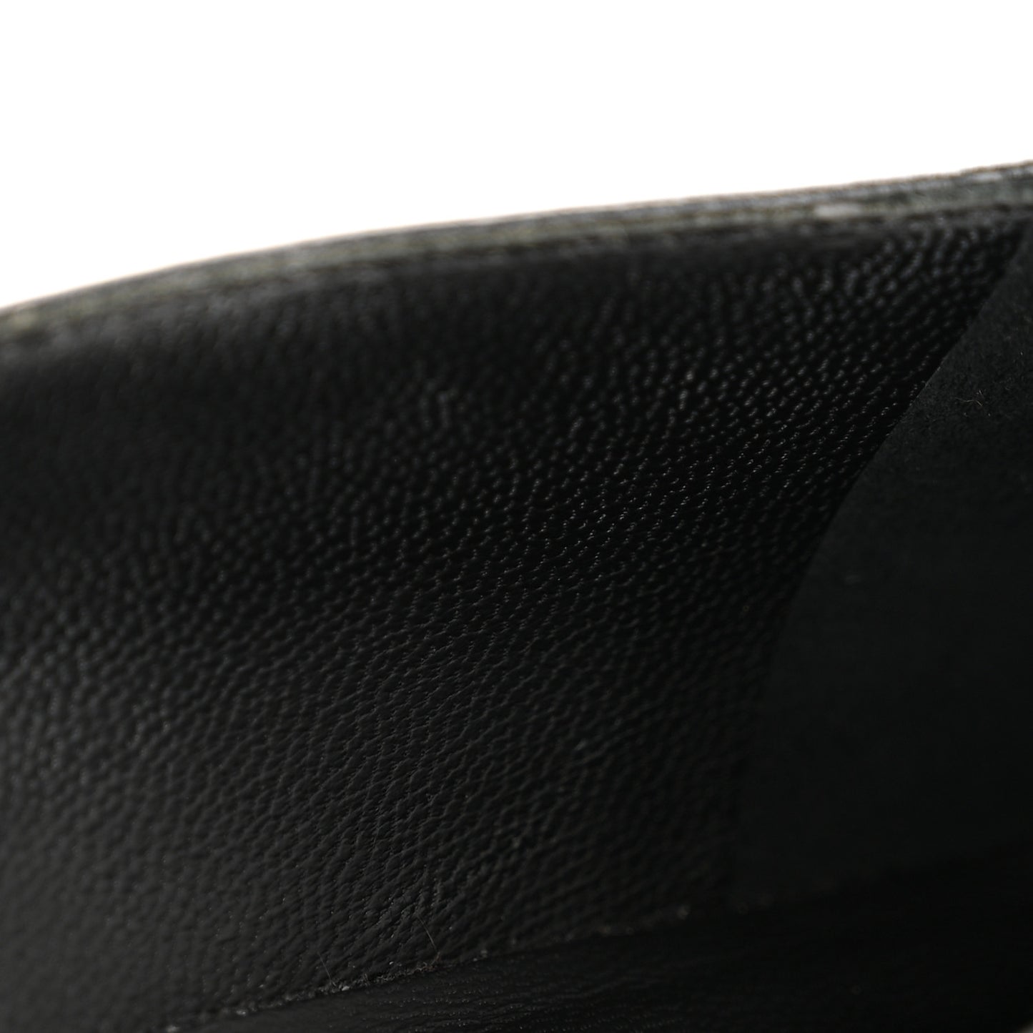 Lambskin Patent Calfskin Camellia Cap Toe Loafers 38 Black