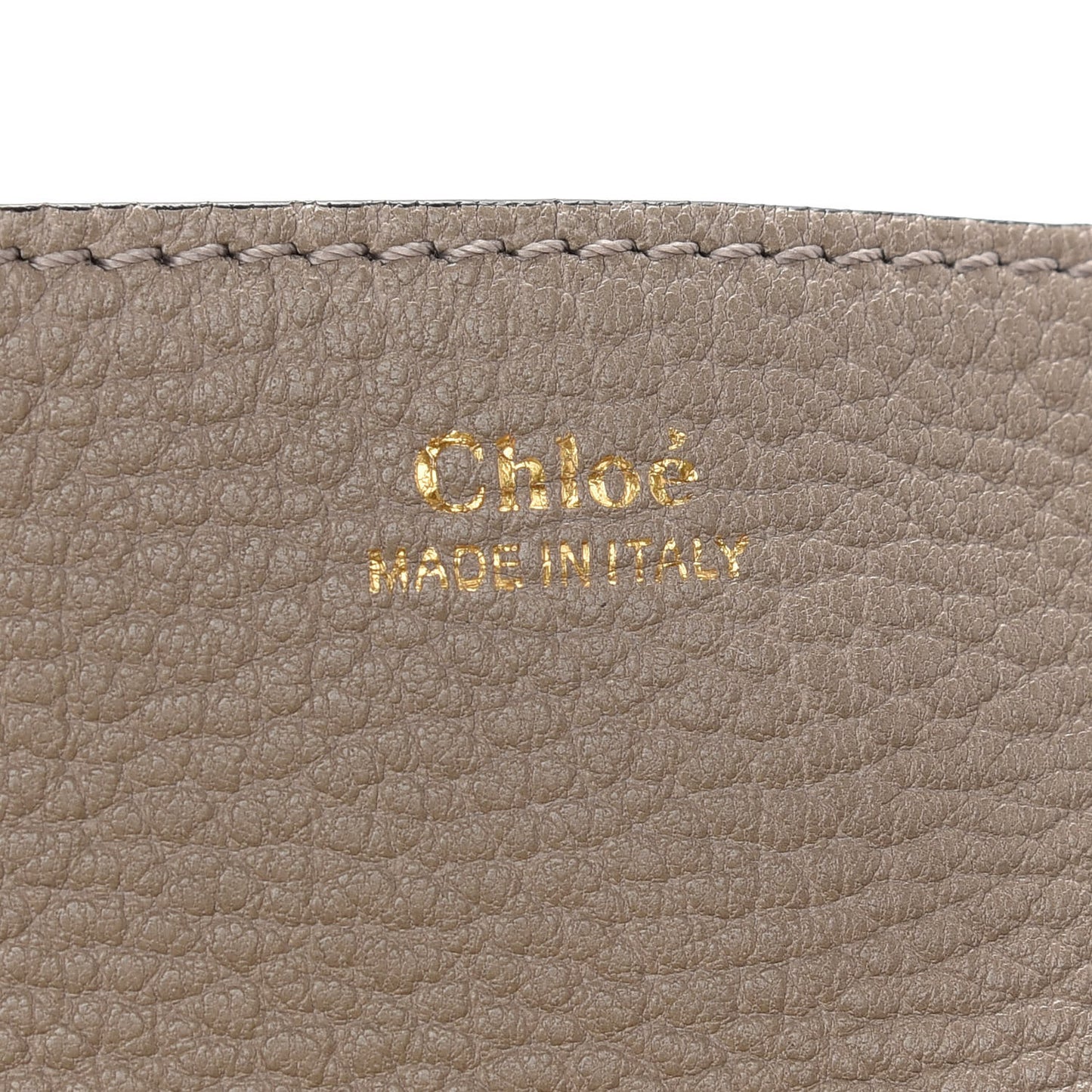 Grained Lambskin Drew Shoulder Bag Motty Grey