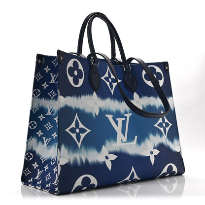 Louis Vuitton Monogram Escale Onthego GM Blue 3 of 9