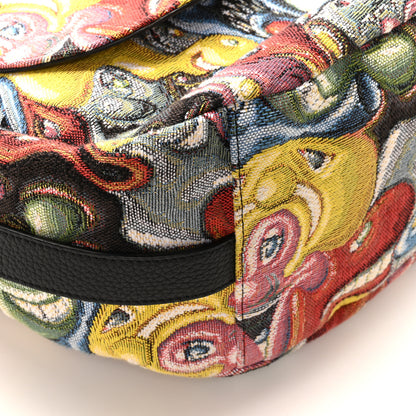 Christian Dior X KENNY SCHARF Jacquard Printed Soft Saddle Bag Multicolor 8 of 9