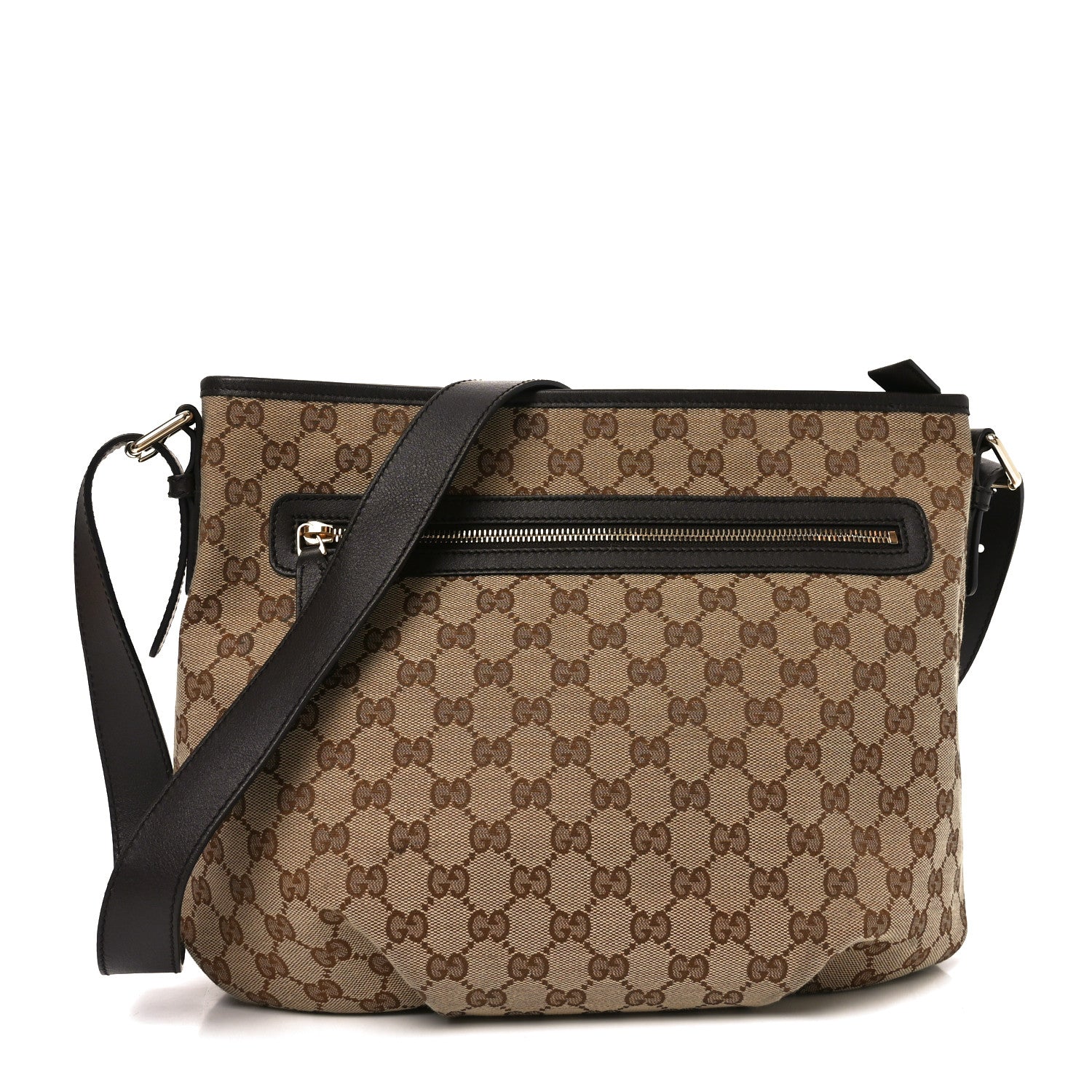 Gucci Monogram Messenger Bag Dark Brown 1 of 10