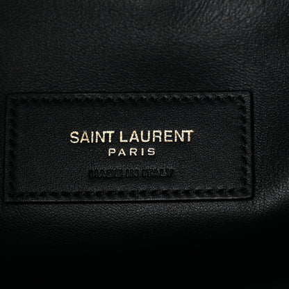 Saint Laurent Grained Calfskin Small Le 5 A 7 Soft Hobo Black 6 of 12