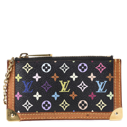 Louis Vuitton Monogram Multicolor Key Pouch Black 2 of 10