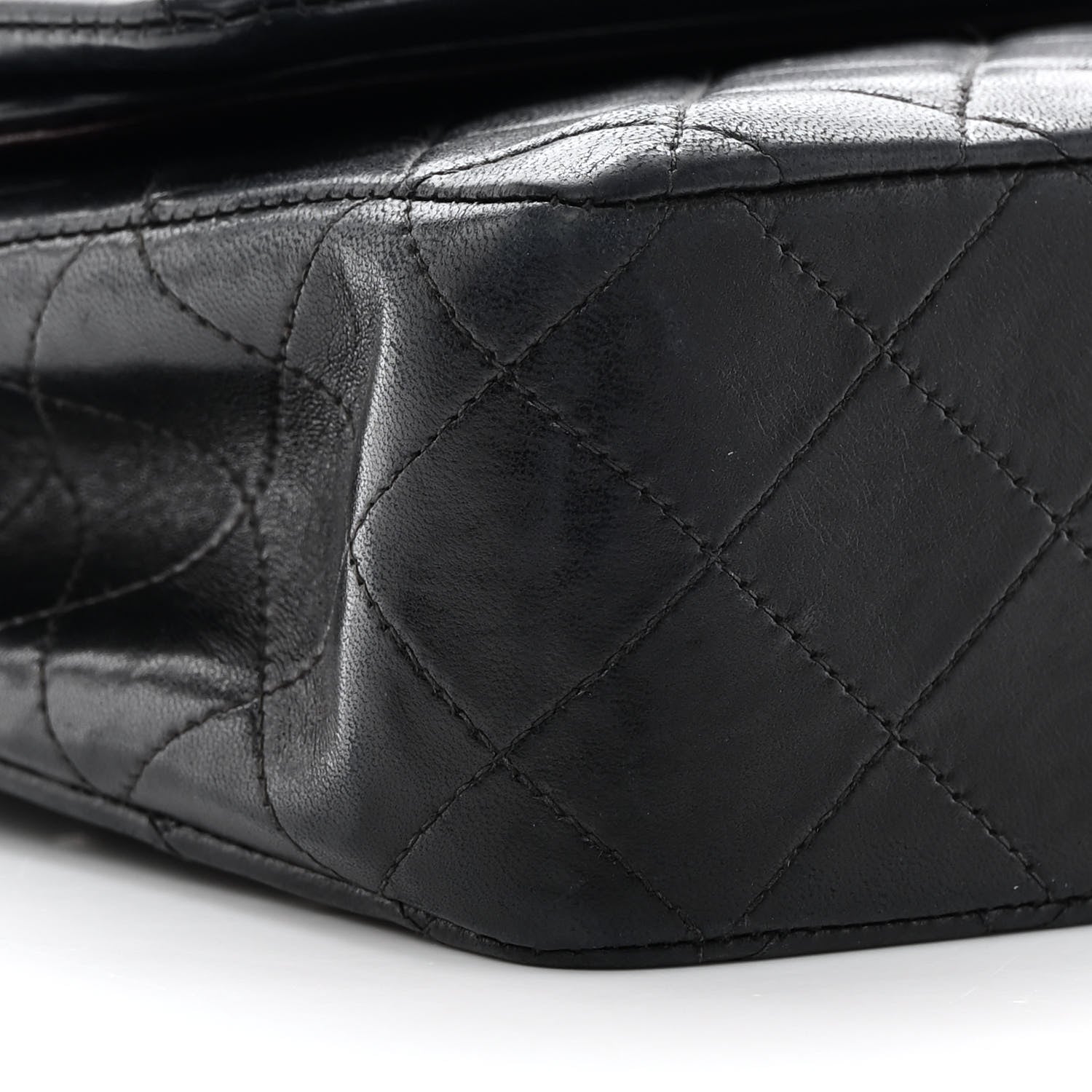 Chanel Lambskin Quilted Medium Double Flap Black 9 of 19