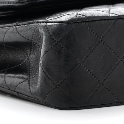 Chanel Lambskin Quilted Medium Double Flap Black 9 of 19