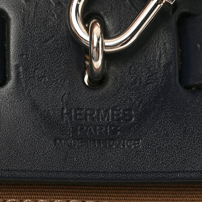 Hermes Toile Officier Vache Hunter Herbag Zip 31 PM Etoupe Bleu Indigo 8 of 14
