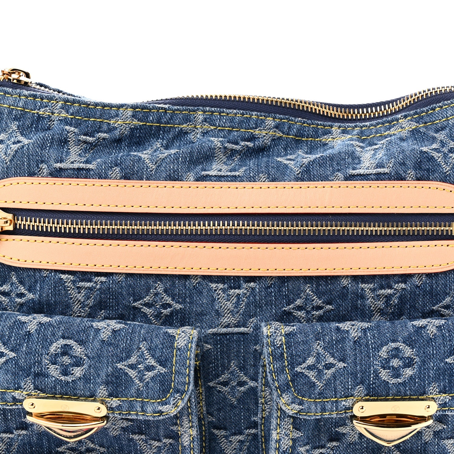 Louis Vuitton Monogram Denim Baggy PM  Blue 7 of 9