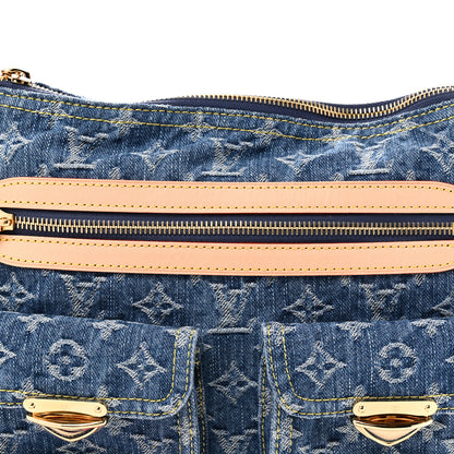 Louis Vuitton Monogram Denim Baggy PM  Blue 7 of 9