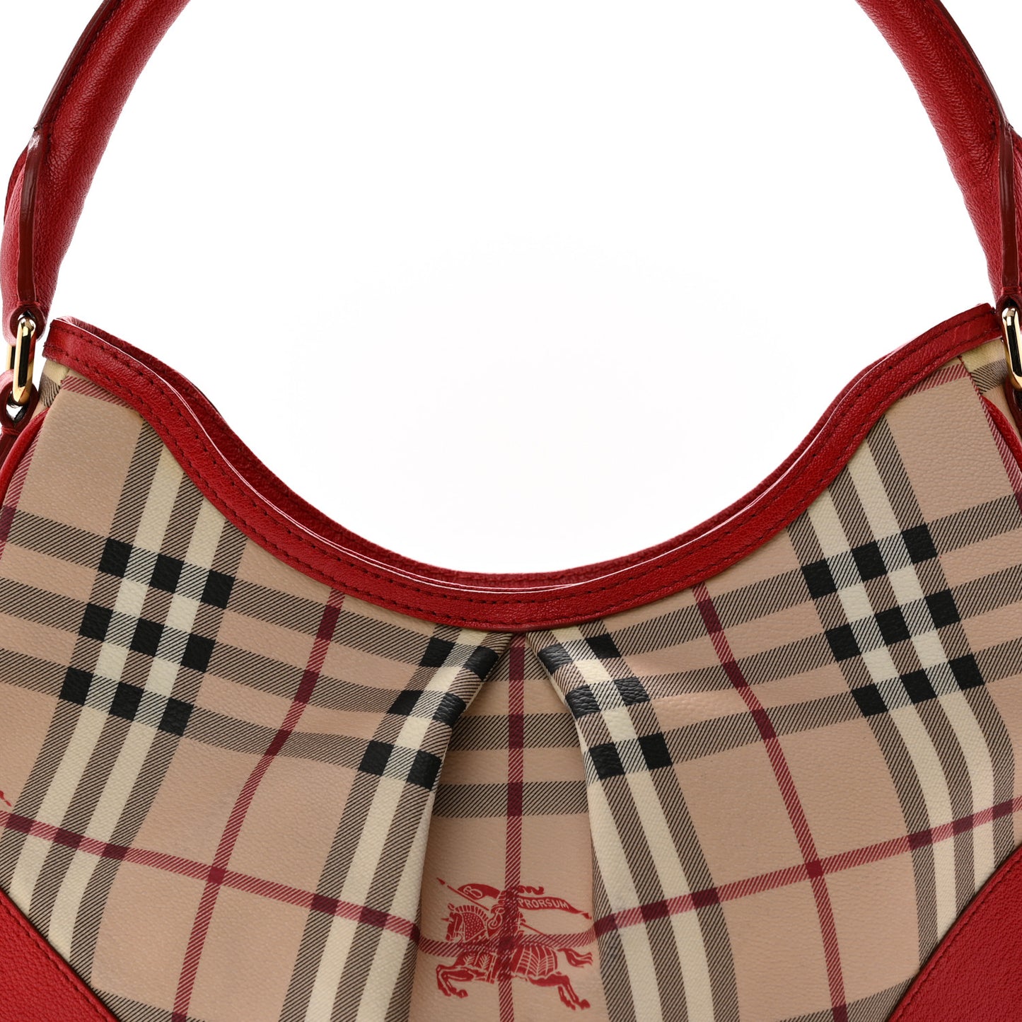Haymarket Check Small Hernville Hobo Red