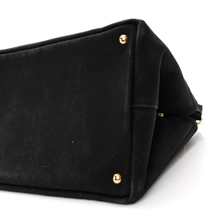 Prada Canapa Small Logo Tote Black 9 of 10