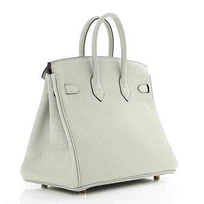 Hermes Togo Birkin 25 Gris Neve 3 of 11
