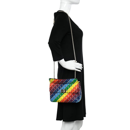 Valentino Garavani Lambskin Medium Rockstud Spike Shoulder Bag Rainbow 2 of 9