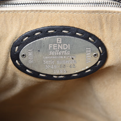 Fendi Calfskin Romano Selleria Crossbody Bag Black 6 of 15