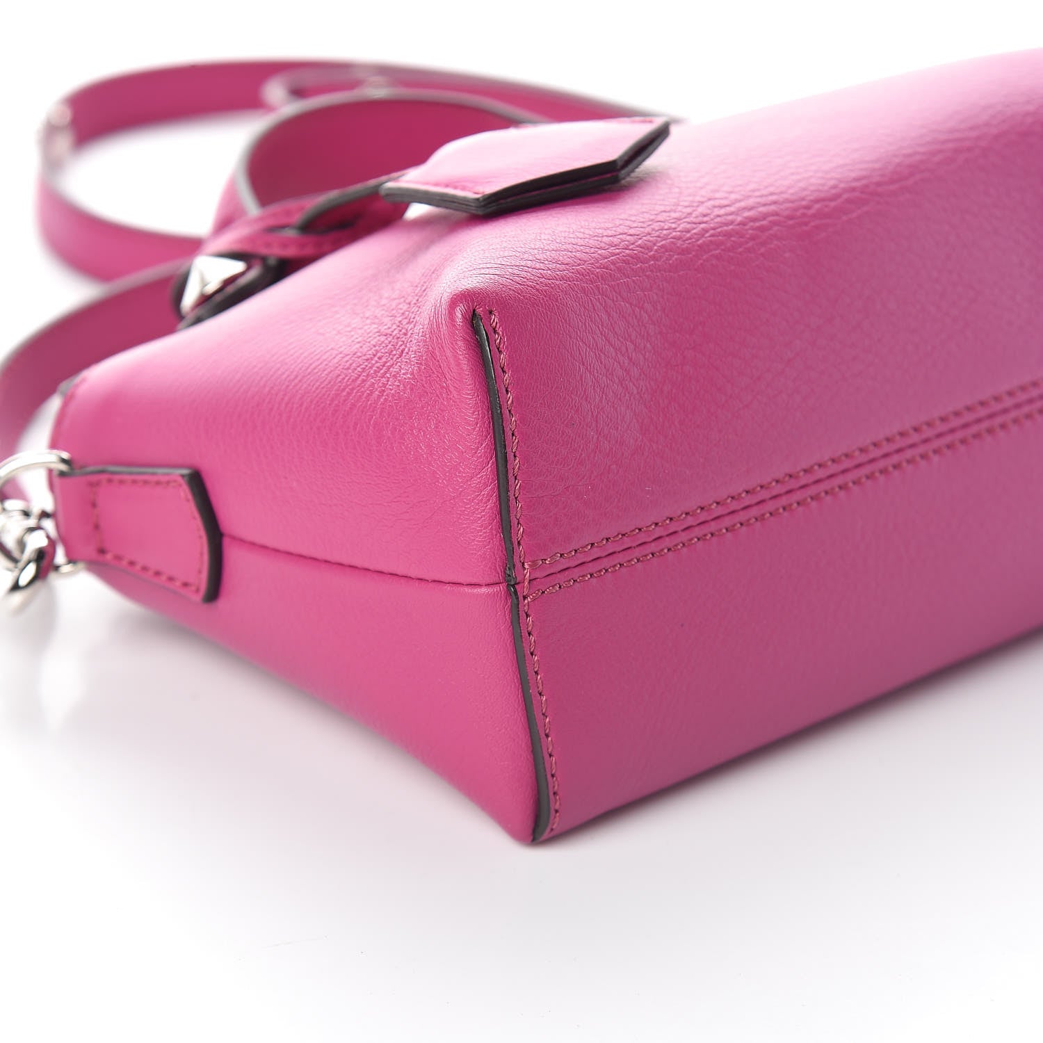 Fendi Vitello Dolce Mini By The Way Boston Bag Magenta 8 of 9