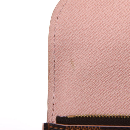 Louis Vuitton Damier Ebene Caissa Wallet Rose Ballerine 10 of 11