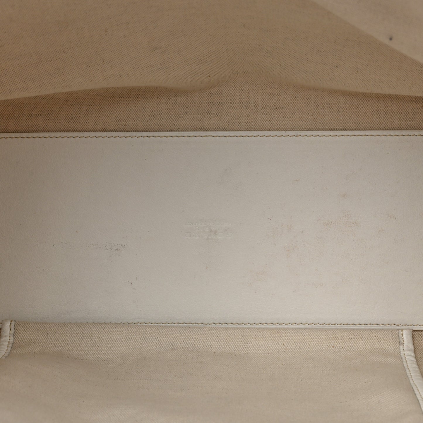 Goyardine Marquises Tote White