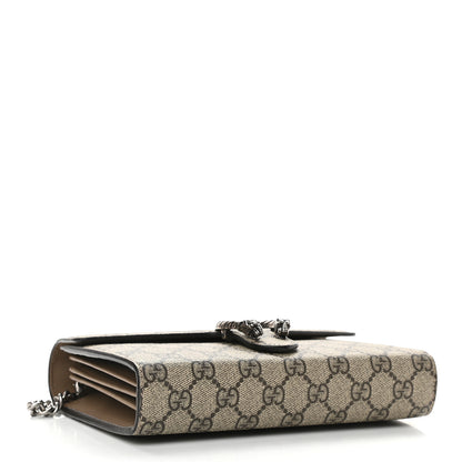 Gucci GG Supreme Monogram Mini Dionysus Chain Wallet Beige Taupe 4 of 8