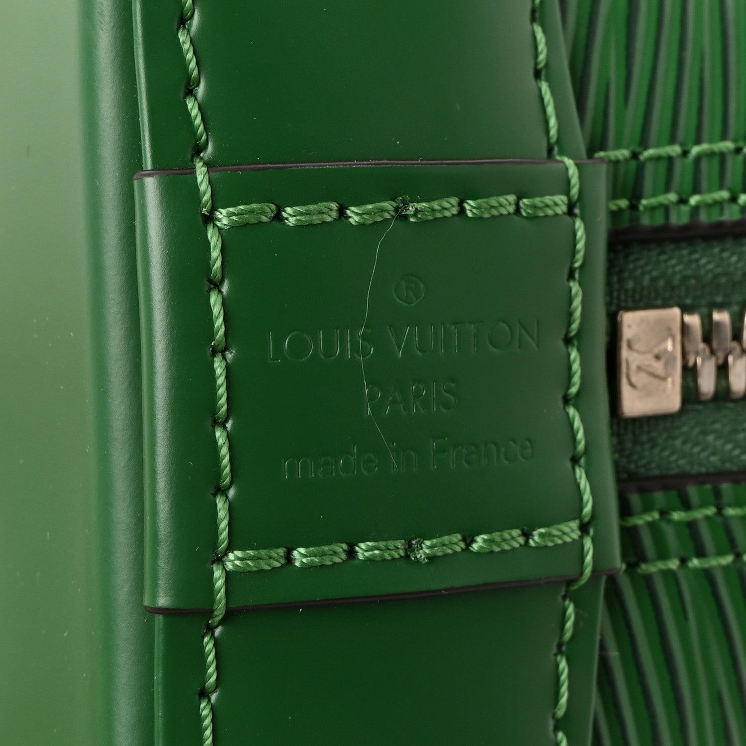 Louis Vuitton Epi Alma BB Borneo Green 6 of 9