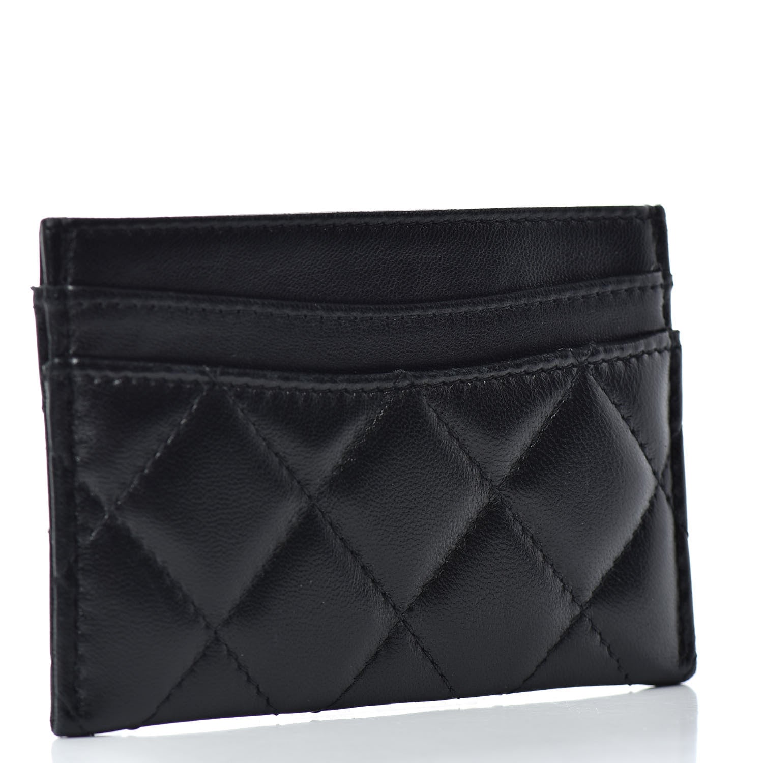Chanel Lambskin Quilted Card Holder Black 3 of 7