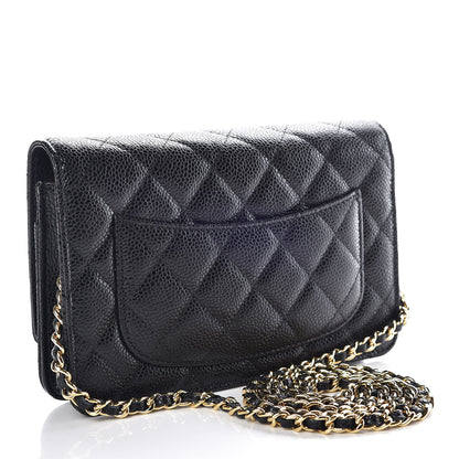 Chanel Caviar Quilted Wallet On Chain WOC Black 3 of 11