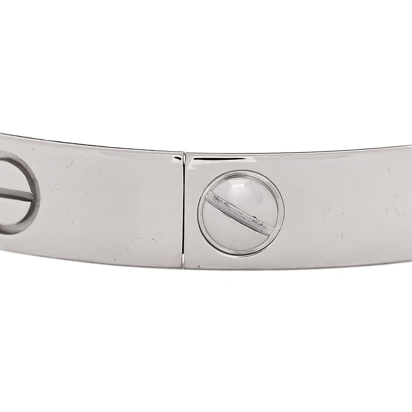 18K White Gold LOVE Bracelet 16