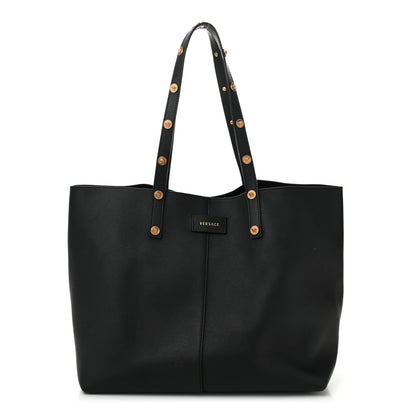 Versace Calfskin Palazzo Tote Black 1 of 9