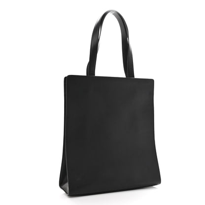 Off-White Calfskin Striped Diag Tote Black 3 of 9