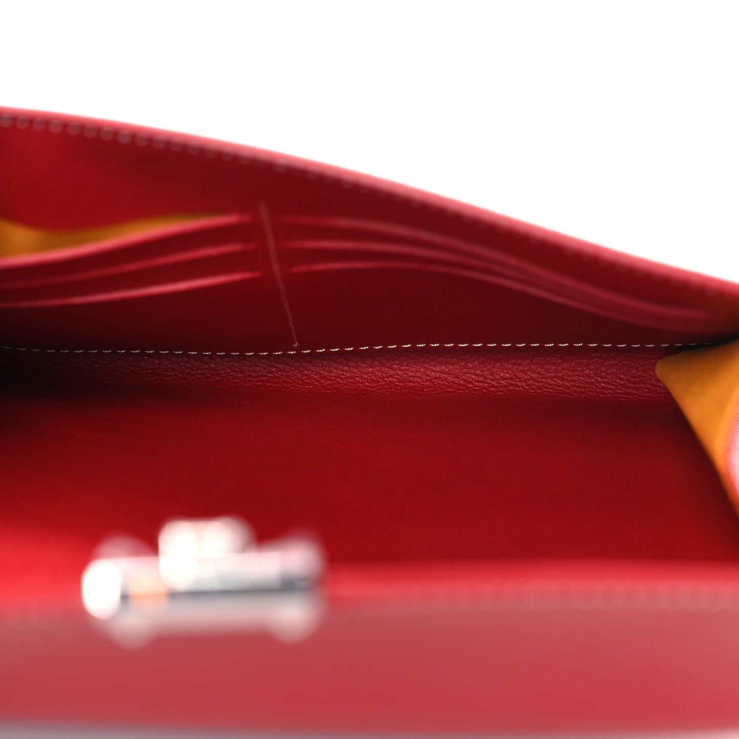 Goyardine Calfskin Chypre Wallet Pouch Red