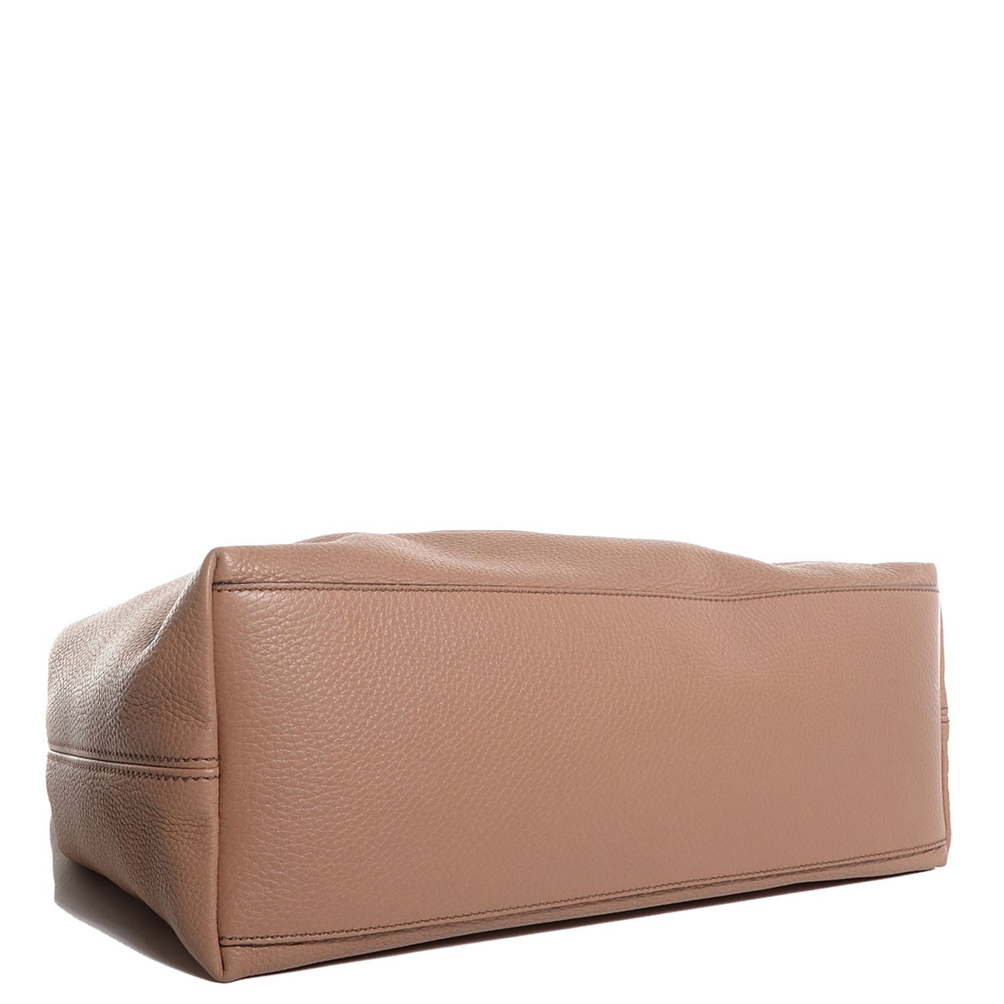 Pebbled Calfskin Medium Soho Chain Shoulder Bag Rose Beige